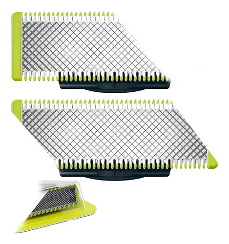 2piezas Repuesto Cuchilla para One Blade QP2724/26X/210X Verde | Grado B