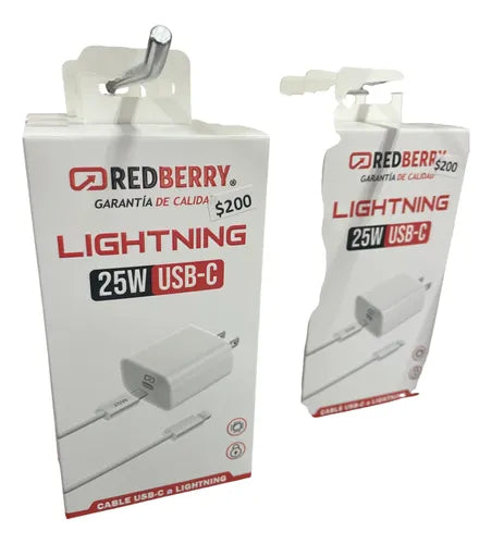Cargador con Cable Lightning de Carga Rápida 25W para iPhone | Grado B