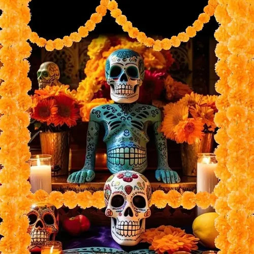 Decoraciones para Fiestas de Día de Muertos 5PC, Fiestas Naranja Día de Muertos | Grado B