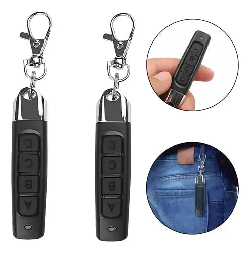 2pcs Controles Remoto Universal Puertas Automáticas 433mhz