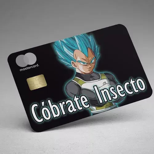 Sticker Tarjeta de Crédito Goku y Vegeta Dragon Ball Z Skin | Grado B