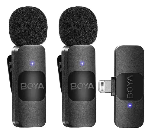 2 Micrófonos de Solapa Inalámbricos Boya BY-V2 para iPhone | Grado B