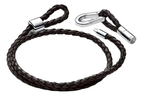 Juego de Pulseras de Piel Trenzada Doble | Grado B