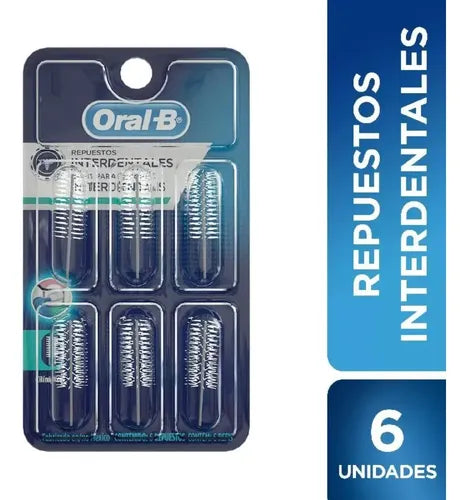 Repuestos Interdentales Ortodoncia, Cilíndrico 6PZ Oral-b | Grado B
