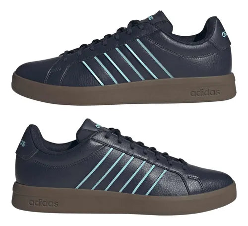 Tenis adidas Grand Court Base Casuales Hombre Negro HQ0070 Talla 26.5 MX | Grado A