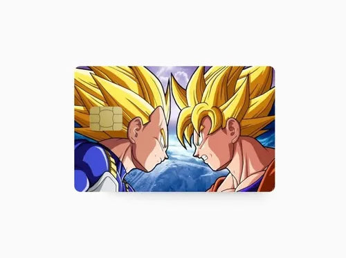 Sticker Tarjeta de Crédito Goku y Vegeta Dragon Ball Z Skin | Grado B