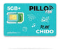 Pillofon Sim Recargable Rifate 6gb + Redes 7 Días Chip