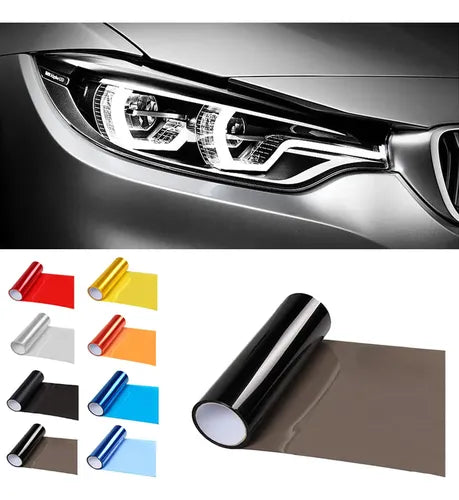 Vinil para Faros Frente Auto Coche Variedad Colores 30CM*1M | Grado B