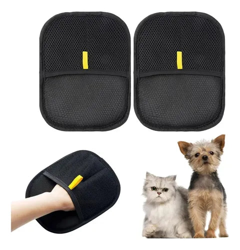Guantes Masajeadores Quita Pelo para Perros y Gatos 2 Piezas (Par Izquierdo y Derecho) Cepillo para Mascotas - GRADO A