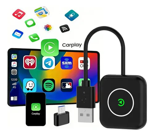 Adaptador CarPlay Inalámbrico Ourlife para Automóvil Compatible con iPhone | Grado B