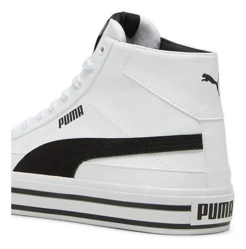 Tenis Puma Court Classic Vulc FS Platform Blanco y Negro Talla 24 MX | Grado B