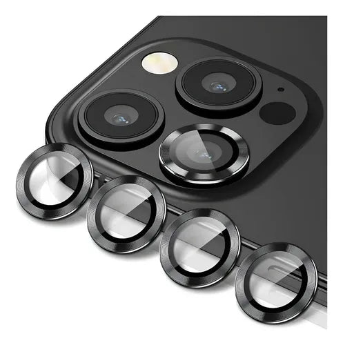 Protector Mica Lente Cámara para iPhone Individual Metal | Grado B