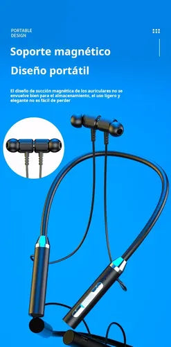 Auriculares Bluetooth Deportivos de Cuello con Larga Duración | Grado B