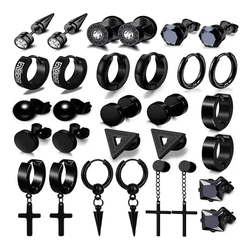 Pendientes con Diseño de Huellas Color Plateado | Grado B
