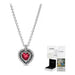 Collar con Colgante Halo de Corazón Reluciente Color Plateado | Grado B