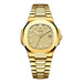 Reloj Zunpai Impermeable Inoxidable Color Dorado para Hombre | Grado B