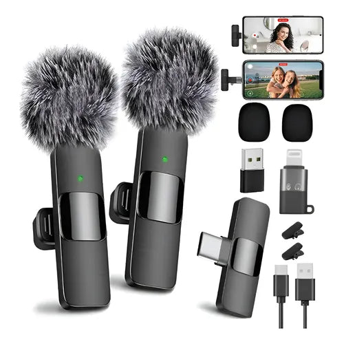 2 Micrófonos de Solapa Inalámbricos Boya BY-V2 para iPhone | Grado B