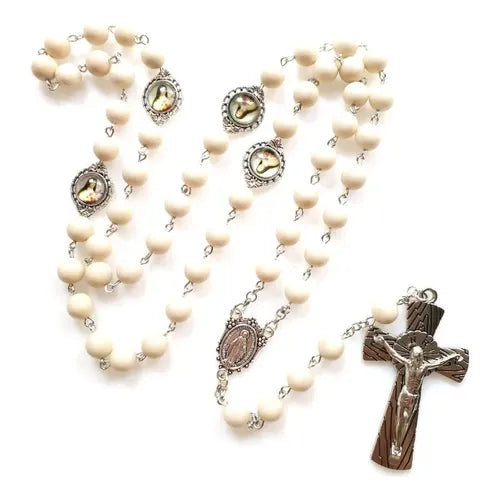Collar Rosario con Crucifijo de Cuentas | Grado B