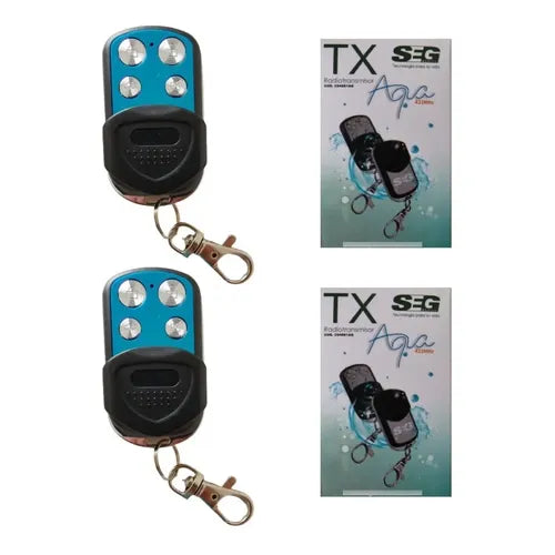 2pcs Controles Remoto Universal Puertas Automáticas 433mhz
