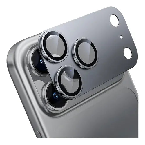 3 Micas Protectoras de Lente de Cámara para iPhone con Glitter de Colores | Grado B