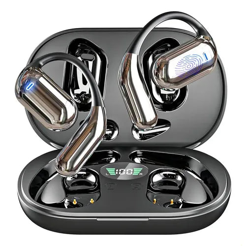 Audífonos Inalámbricos HTC NE52 Traductores de 135 Idiomas Bluetooth 6.0 Open Ear | Grado B
