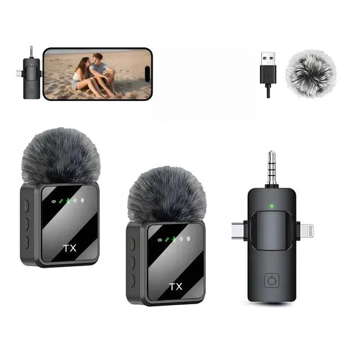 2 Micrófonos de Solapa Inalámbricos Boya BY-V2 para iPhone | Grado B