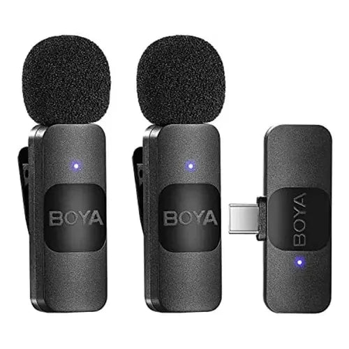 Micrófono Inalámbrico Lavalier con Cancelación de Ruido 2.4G USB Negro | Grado B