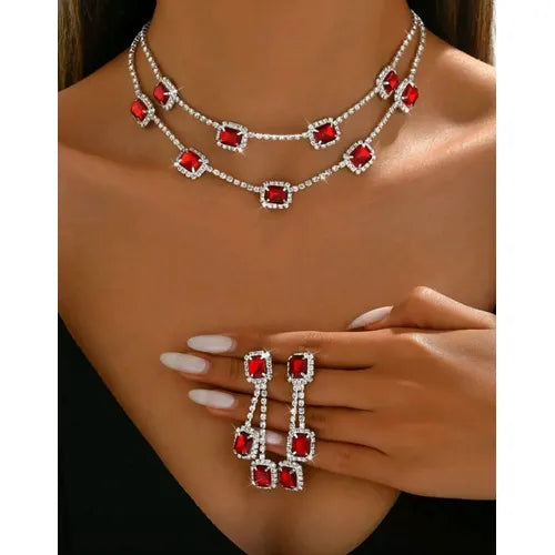 Collar Brillante con Cristales para Mujer | Grado B