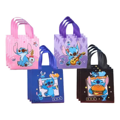 BOLSAS DULCES STITCH THE HEDGEH PARA FIESTA INFANTIL 12PCS GRADO B