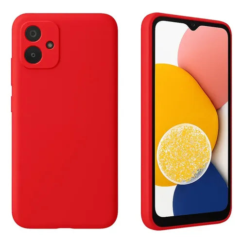 funda para celular galaxy s25+ silicone rojo samsung GRADO B