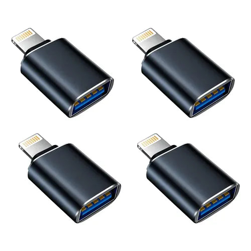 Adaptador OTG para iPhone iPad Entrada USB 3.0 5Gbps Libre | Grado B