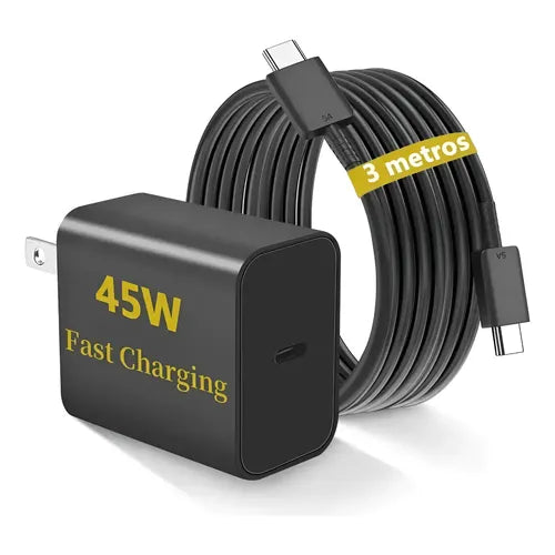 Cargador Adaptador Trio Carga Rápida sin Cable 65W Samsung Negro | Grado B