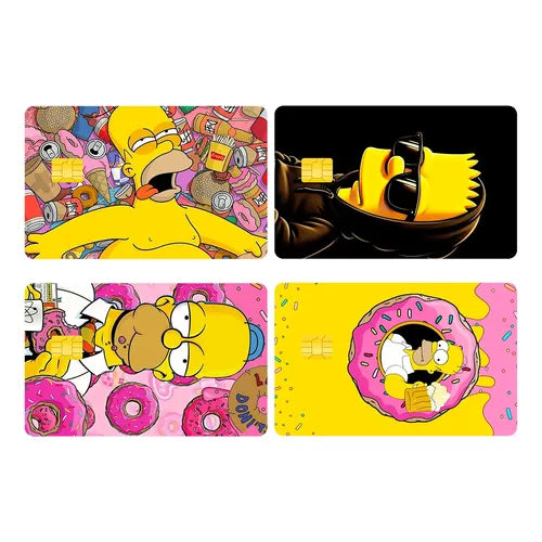 Sticker Cover Tarjeta Banco 4 Pz Calcomanía Juego | Grado B