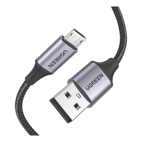 Cable USB a Micro USB Ugreen 480 Mbps de 1 m Color Negro | Grado B