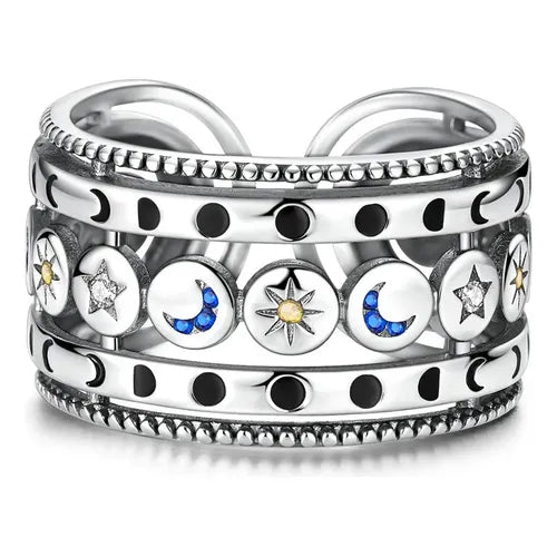 Anillo Calado para Mujer Color Plateado | Grado B