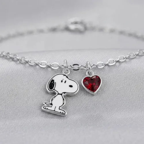 Brazalete con Broche de Corazón y Árbol de Familia | Grado B