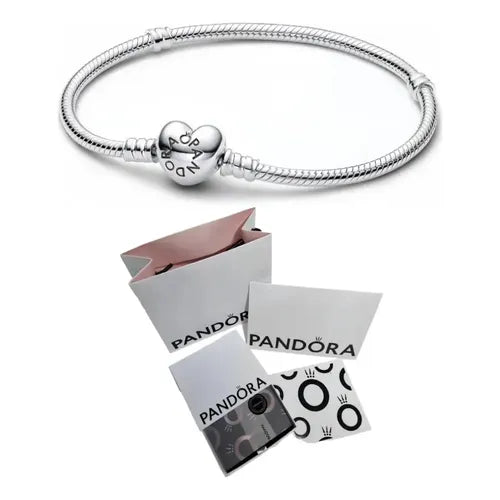 Pulsera con Cierre de Corazón de Cristal 16 cm sin Caja | Grado B