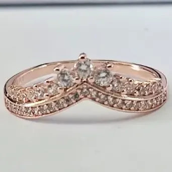 Anillo Deseo de Princesa Color Dorado Rosa | Grado B
