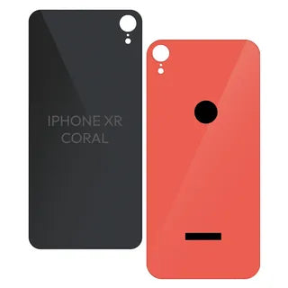 Tapa Trasera Cristal para iPhone Xr Orificio Grande y Logo | Grado B