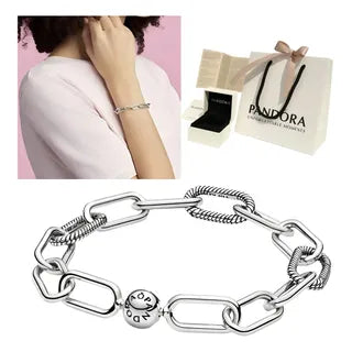 Pulsera de Cuentas Sencillas y Densas Color Plateado | Grado B
