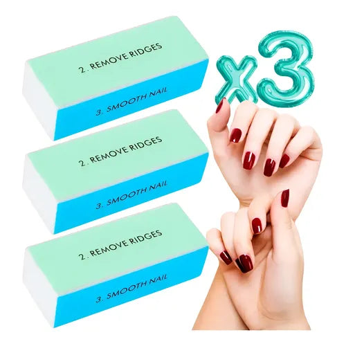 Pack de Limas Nail Factory en Rosa Azul o Verde a Elegir | Grado B