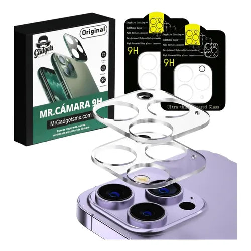Mica Protectora Lente Cámara Para iPhone Diamantes Colores ...