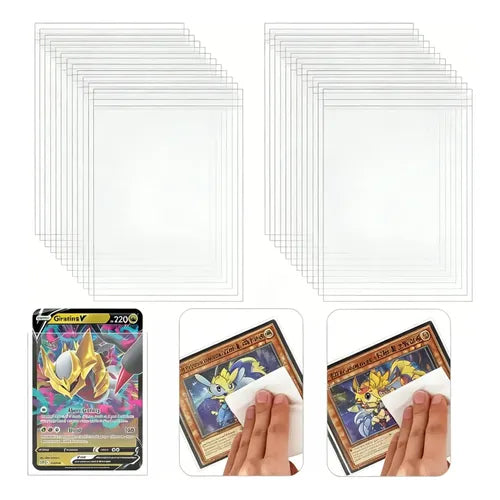 50 Micas Protectoras para Cartas Coleccionables Tamaño Japonés 63 x 90 mm | Grado B