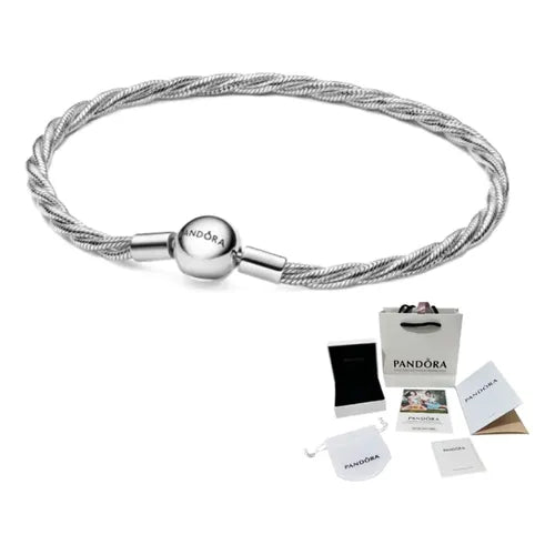 PULSERA DE COLOR PLATEADO CON COLGANTE DE SERPIENTE 1