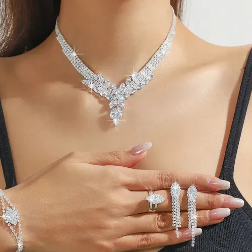 Collar Brillante con Cristales para Mujer | Grado B