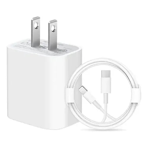 Cargador con Cable Lightning de Carga Rápida 25W para iPhone | Grado B