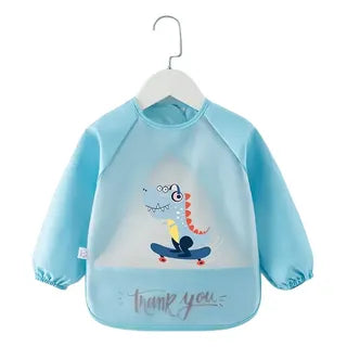 Babero Mangas Impermeable Manga Larga Niños de 3 a 8 Años | Grado B