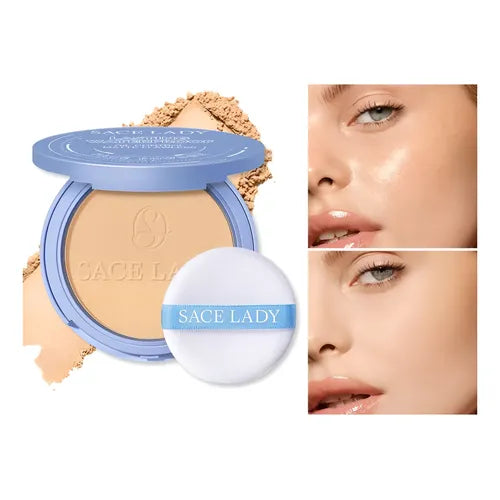Base de Maquillaje en Polvo Compacto Fijador Matte para Piel Grasa | Grado B