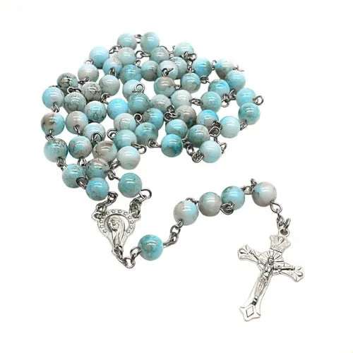 Collar Rosario con Crucifijo de Cuentas | Grado B