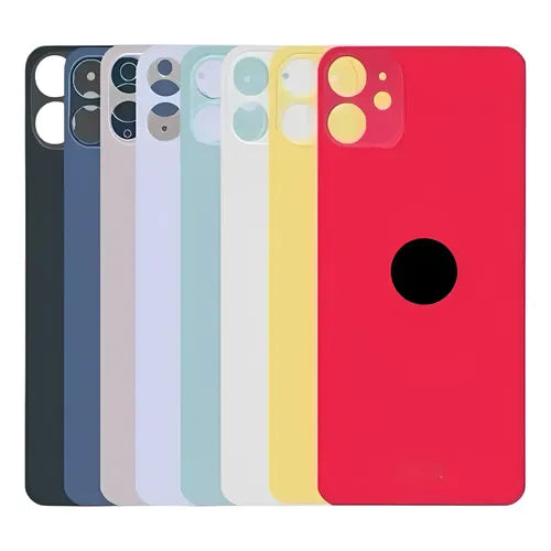 Tapa Trasera Cristal para iPhone Xr Orificio Grande y Logo | Grado B